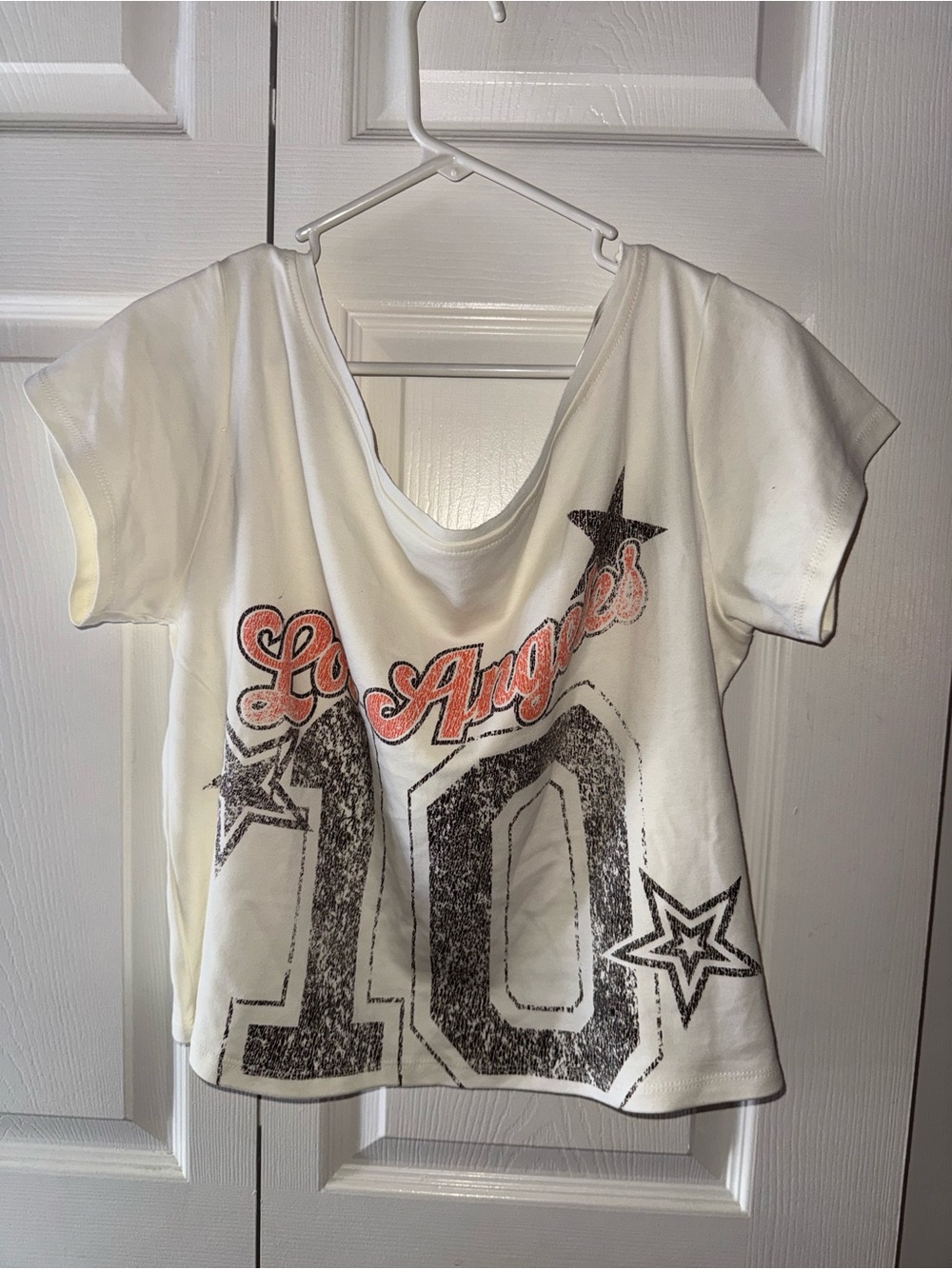 Refuge White Graphic 'Los Angeles 10' Tee